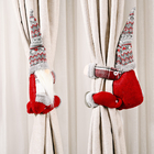 boucle de rideau en embrasse des textiles non tissés 2pcs pour la décoration de Noël