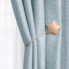 Boucle d'obligatoire de rideau en aimant d'étoile en métal d'accessoires de voie de rideau en salle à manger