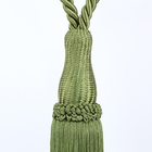 Accessoires de voie de rideau en cuisine accrochant la corde contraignante de rideau en gland de polyester de boule