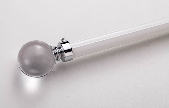Un bon prix. aluminum material silent to slide curtain rod for heavy curtains with crystal finals En ligne