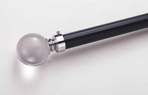 Un bon prix. aluminum material silent to slide curtain rod with crystal end cap En ligne