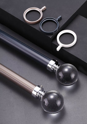 Un bon prix. Curtain Rod Single Rod Aluminum Alloy Silent Top Side Mounted Bracket Roman Rod Curtain Track Accessories En ligne