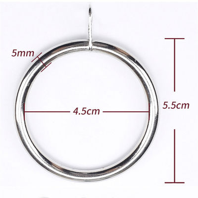 Un bon prix. Rideau Rod Rings en épaisseur du diamètre 5mm de l'argent 45mm avec la garniture En ligne