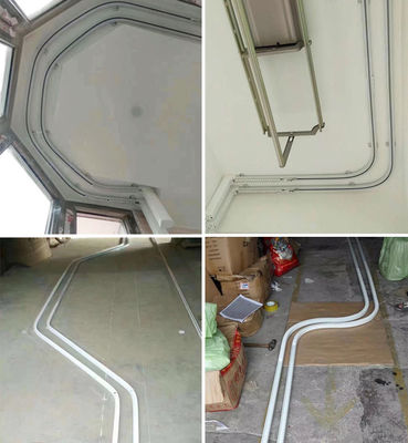 Un bon prix. Voie de rideau en plafond incurvée par longueur électrique tranquille superbe du diamètre 4m de 16mm En ligne