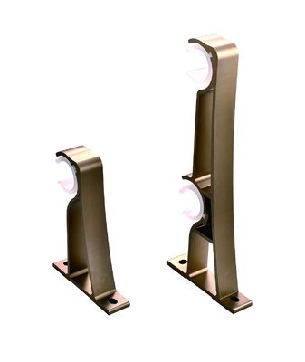 Un bon prix. Rideau 25mm facile simple et double Rod Brackets dans diverses couleurs En ligne